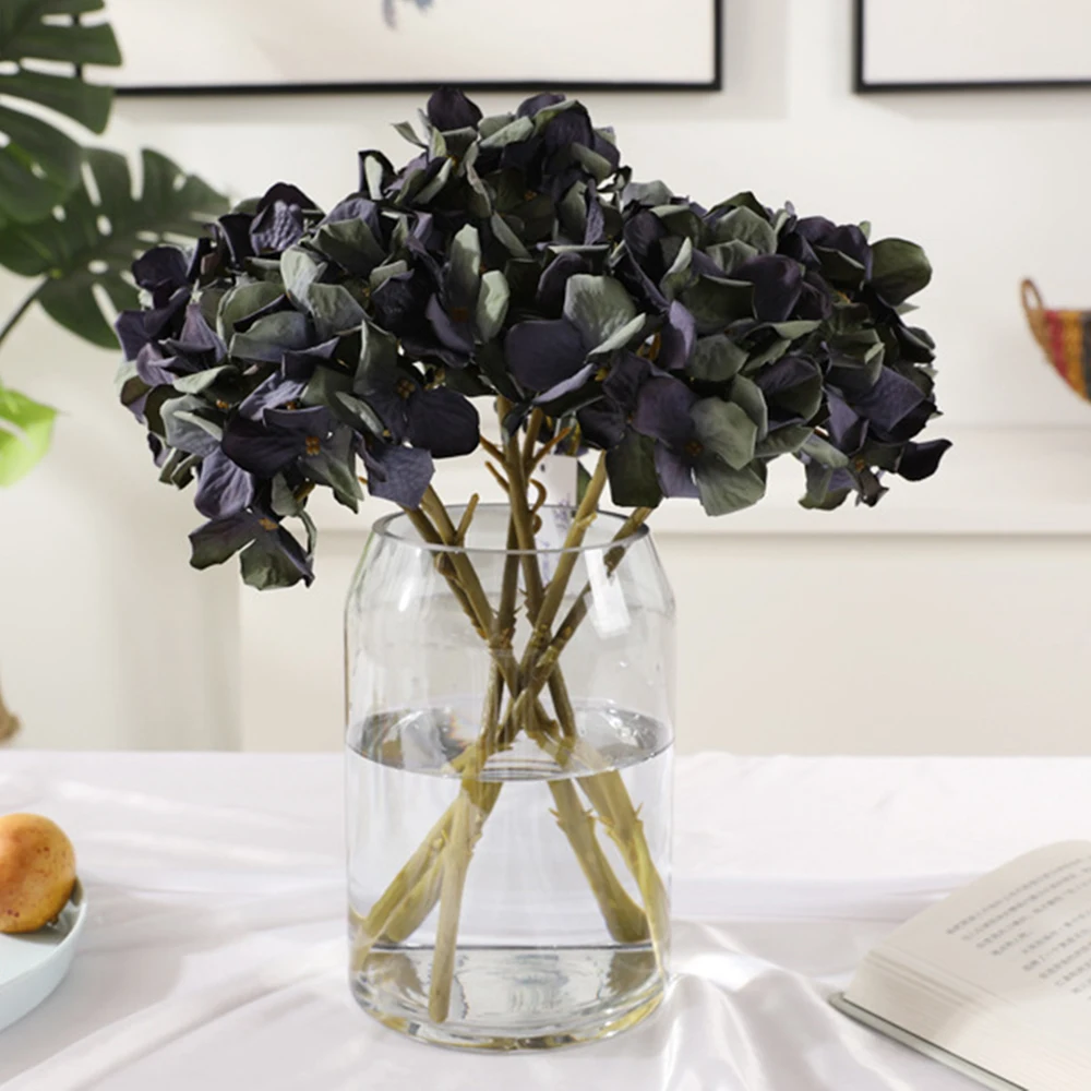 2 шт Ретро Имитация гортензии синяя Гортензия Свадебная Аранжировка Весенняя