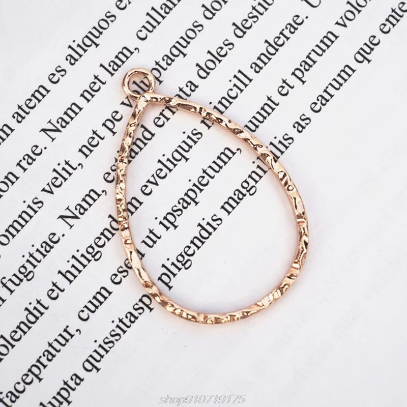 

12 Pcs/set Simple DIY Crystal Epoxy Frame UV Glue Metal Frames Mold Pendant Jewelry Making Accessories N12 20 Dropshipping