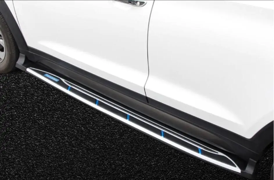 High quality Car Aluminum alloy Running Boards Side Step Bar Pedals Fits For Hyundai Tucson 2015.2016.2017 | Автомобили и