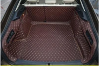 full covered no odor special car trunk mats for skoda superb sedandurable waterproof boot carpets