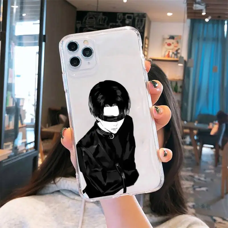 

Attack on titan Phone Case Transparent for iPhone 6 7 8 11 12 s mini pro X XS XR MAX Plus cover funda shell