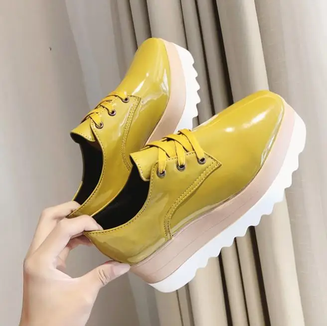 Летние 2020 новые дышащие сетчатые кроссовки на массивной платформе Обувь