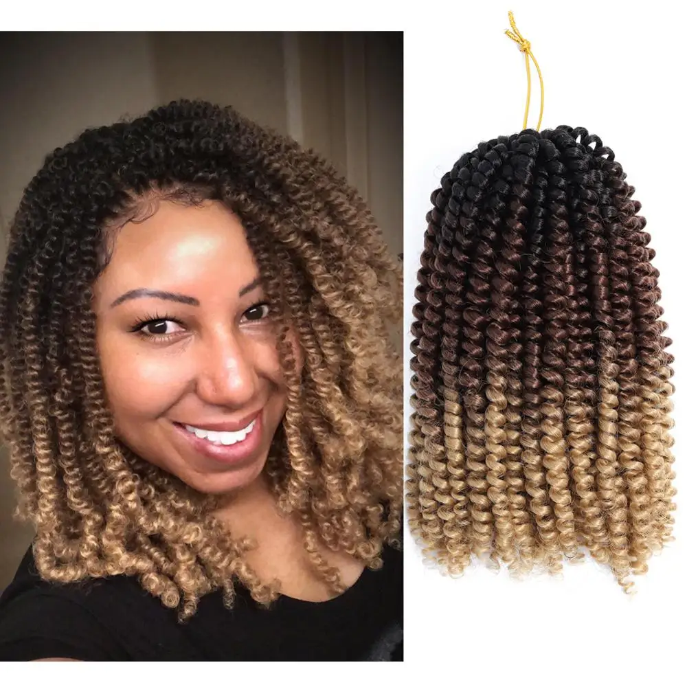 DAIRESS 8 дюймов нубийские весенние крученые вязанные волосы 30 стендов складные