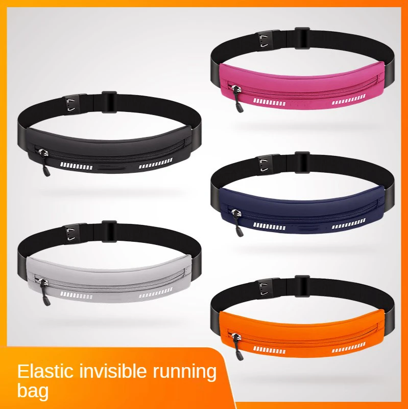 Running Waist Bag Outdoor Sports Fitness Bag Waterproof Invisible Belt 7 Inch Multifunctional Mobile Phone Bag Hiking Bag