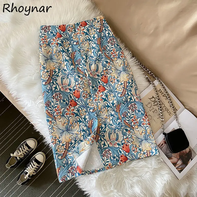 

Юбка женская, до колена, на молнии, с принтом, с высокой талией