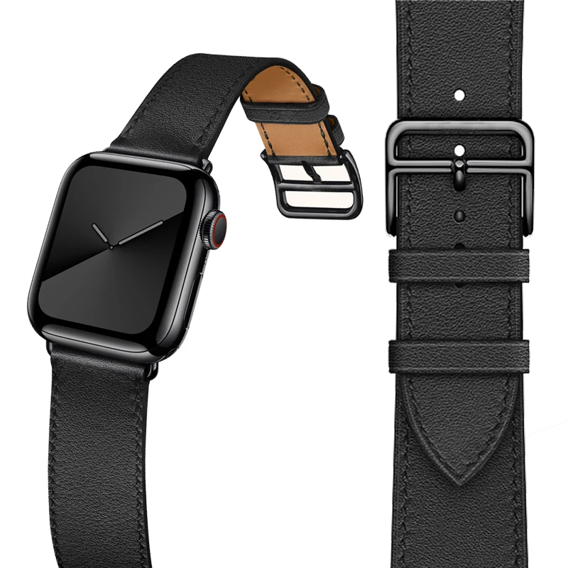 Ремешок из натуральной кожи для Apple Watch Series 5 4 40 мм/44 мм|Ремешки часов| |