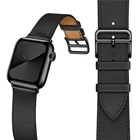 Ремешок для часов Apple Watch Series 5, 4, 40 мм, 44 мм, из натуральной кожи