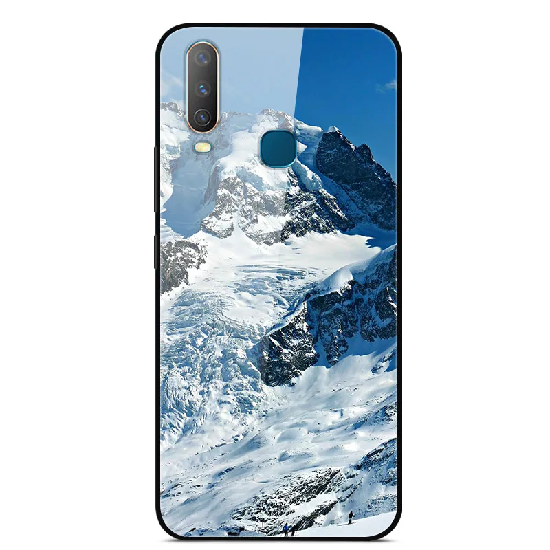42 ДЛЯ VIVO Y17 чехол из закаленного стекла с изображением планеты космос, чехол из стекла для Vivo Y17 Y 17 VivoY17 1902, чехол для Vivo Y3 Y12 Y15 - Цвет: 42