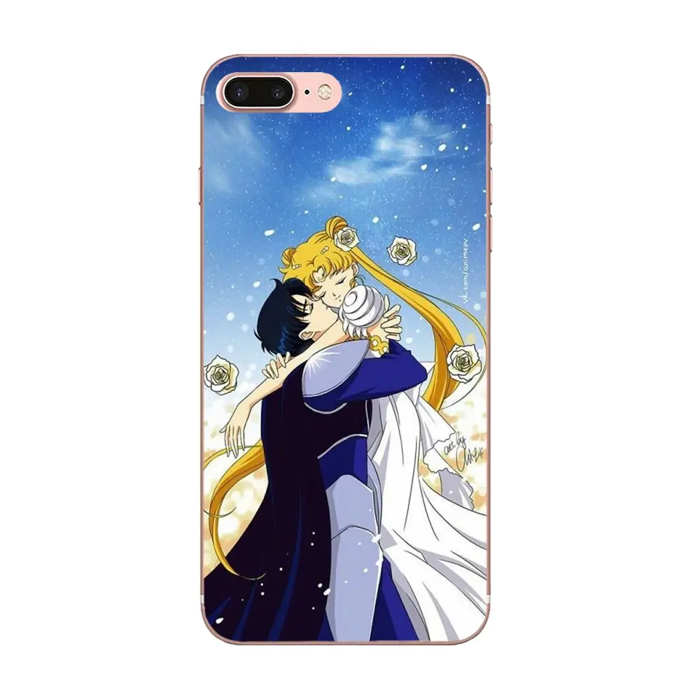 Мягкий ТПУ чехол для мобильного телефона Сейлор Мун ультра тонкий мультяшный
