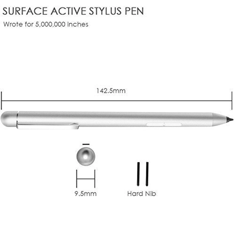 Сенсорная ручка из алюминиевого сплава для Microsoft HP Sony Stylus Active Pen не требует