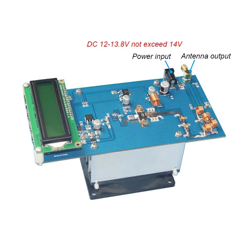 50W PLL Stereo FM Transmitter 87.5-108MHz Maximum up to 70W Digital LED Portable Radio Station with Heatsink Fan H4-002 | Электроника