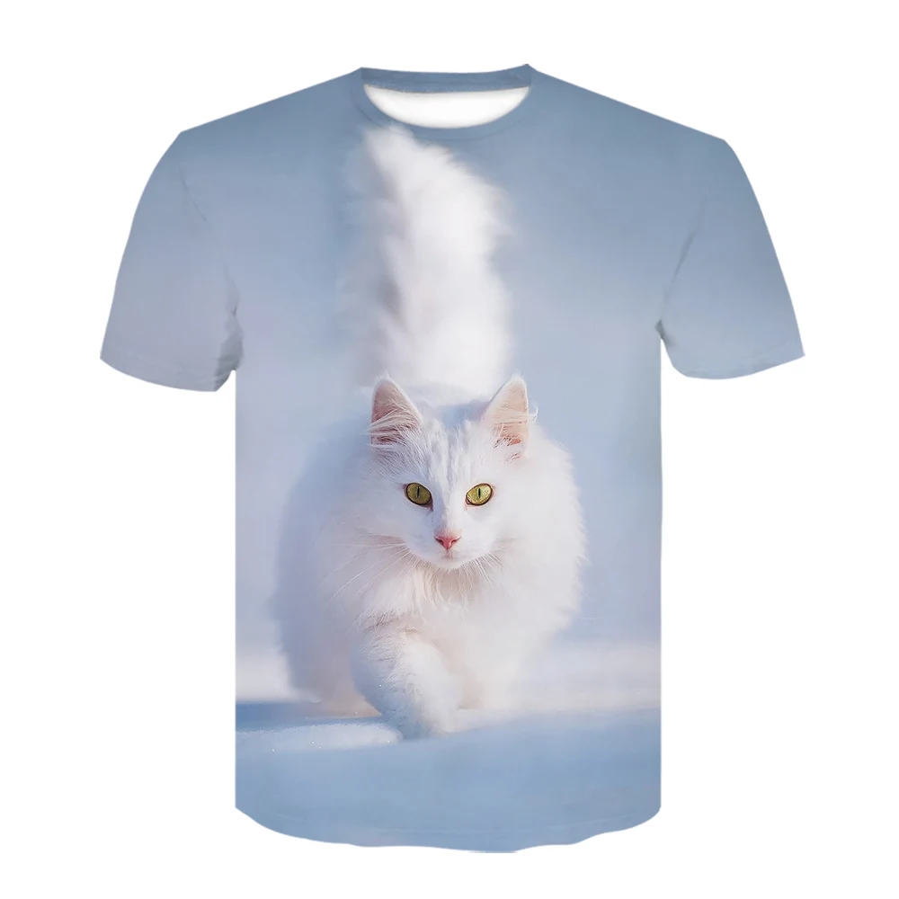 Футболка Мужская/женская с 3D-принтом тигра брендовая тенниска в стиле хип-хоп