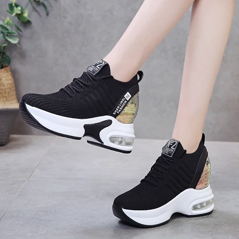 

2021 Brand Women Sneakers Platform Chunky Sneakers Female White Casual Shoes women Designer Trainers Comfort Thick Sole Sneakers