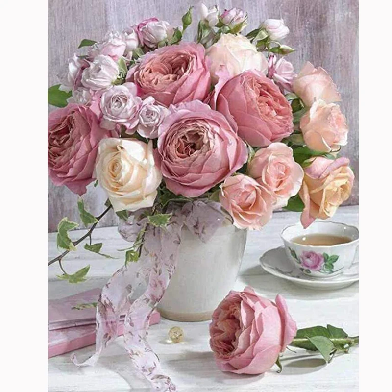 2020 Новое поступление алмазная 5d картина с цветком сделай сам вышивка розовая