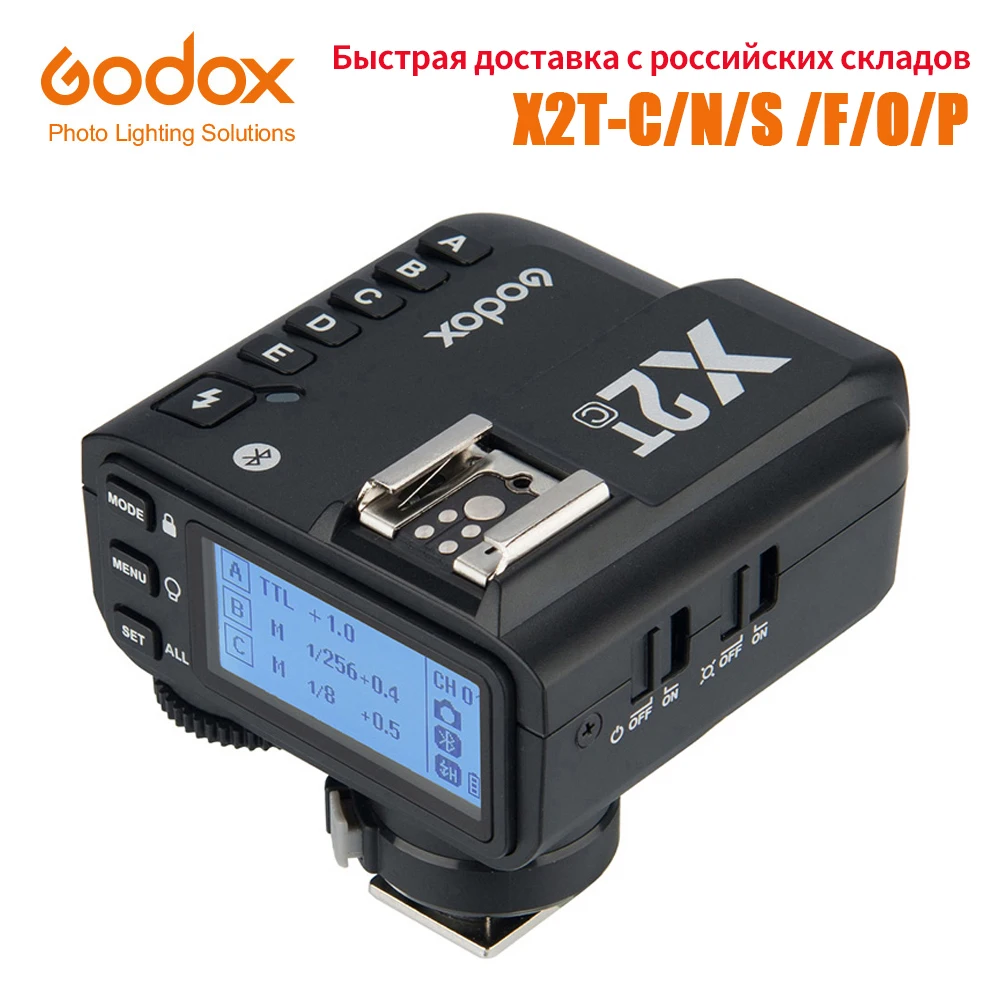 Godox X2T-C/N/S/F/O/P TTL 1/8000s HSS Wireless Flash Trigger for Canon Nikon Sony Fuji Olympus Pentax | Электроника