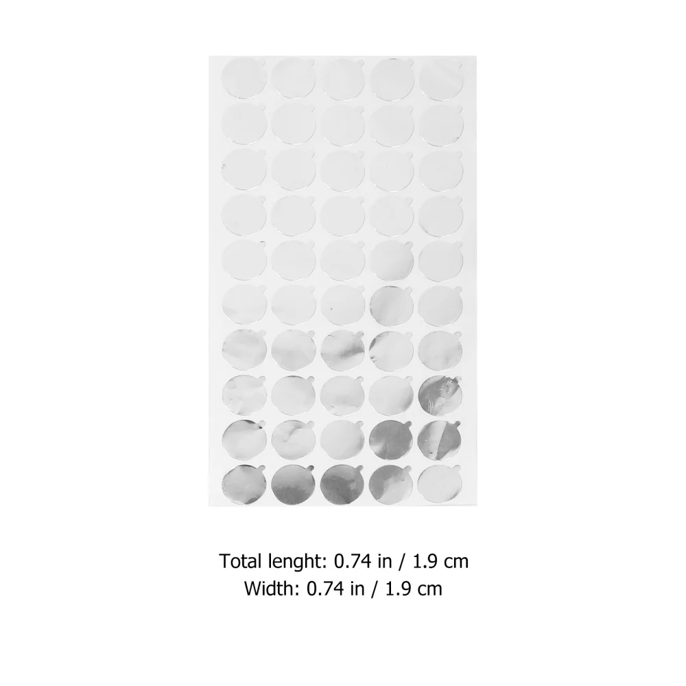 

6 Sheets Aluminium Foil Sealing Sticker Self-adhesive Stickers Tube Sticker
