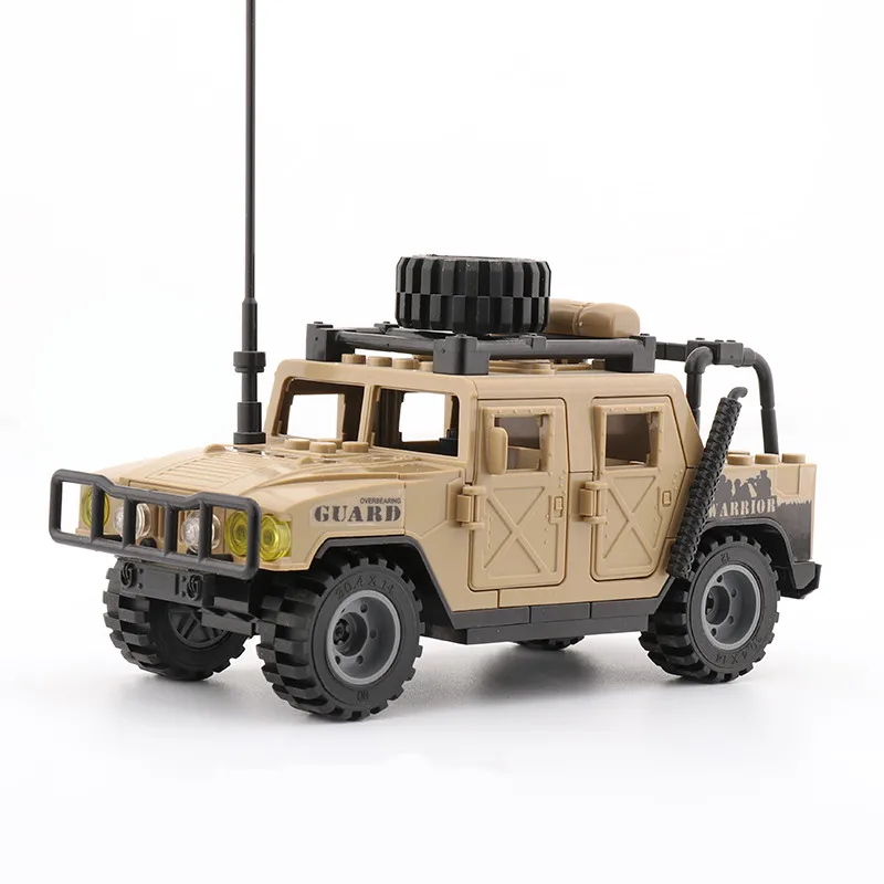 Модель военного автомобиля H1 модель штурмового фигурки оружие пустынный