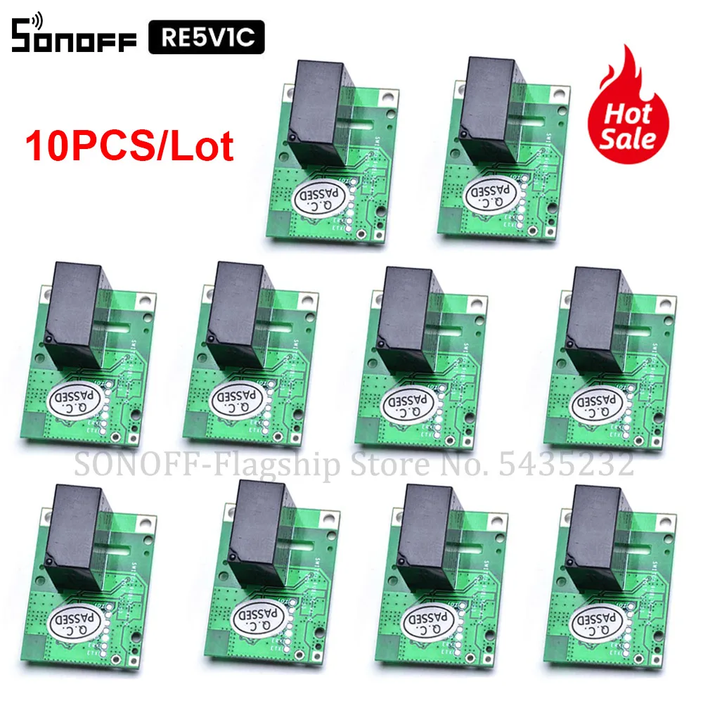 1 /10 шт. Itead SONOFF умный Wi Fi переключатель RE5V1C 5 в постоянного тока DIY беспроводной