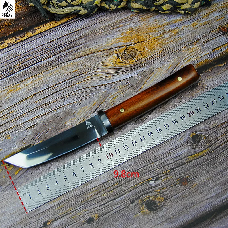 

SeeMoonsPEGASI Japanese 9CR18MOV outdoor self-defence fishing knife jungle hunting knife outdoor sharp tactical knife