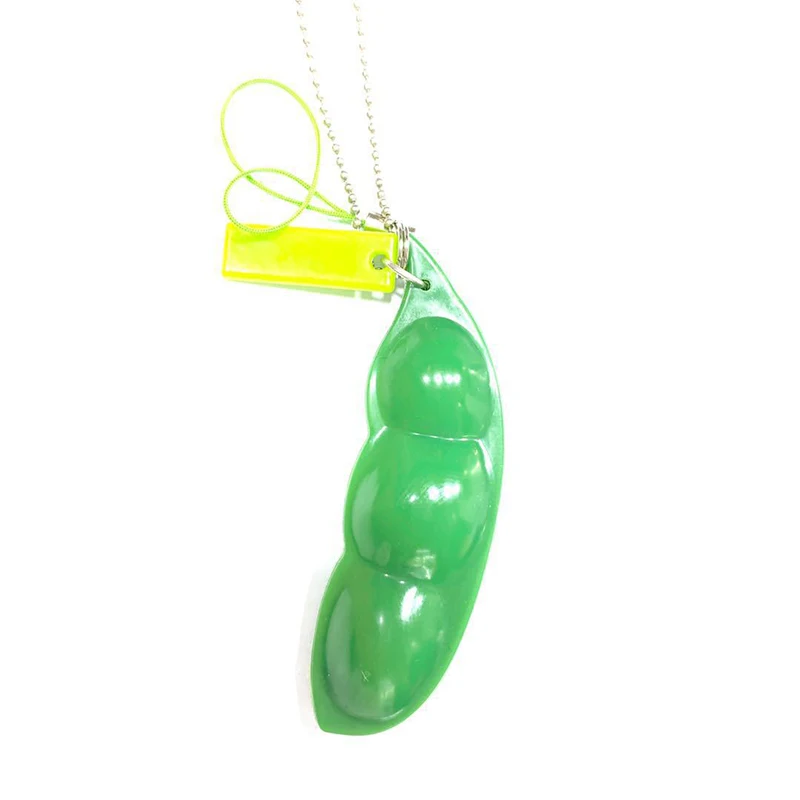 Squeeze Edamame Bean Pea игрушки гаджеты взрослые Reliever сжимаемая игрушка Зеленый горошек