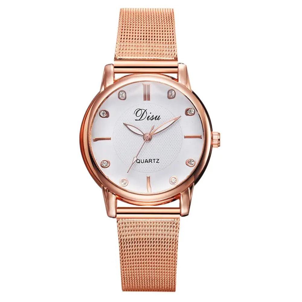 Женские наручные часы стильные и элегантные с разноцветным алмазным циферблатом