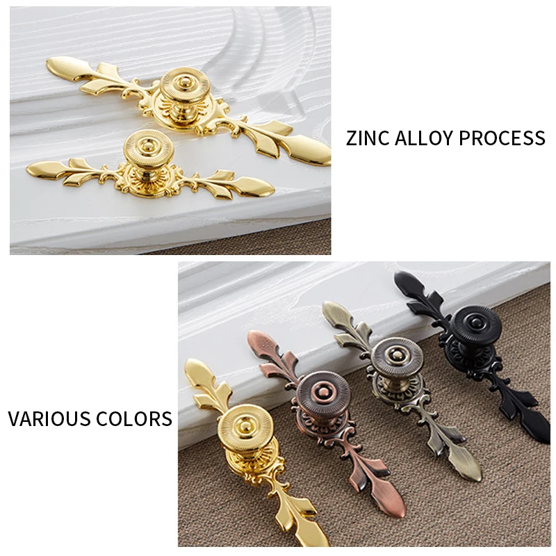 Бронзовые ручки кухонный дверной шкаф цинковый сплав Европейский современный