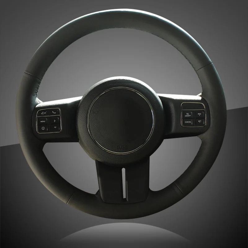 Автомобильная оплетка на руль для Jeep Grand Cherokee 2011-2013 Compass Wrangler Patriot 2011-2016