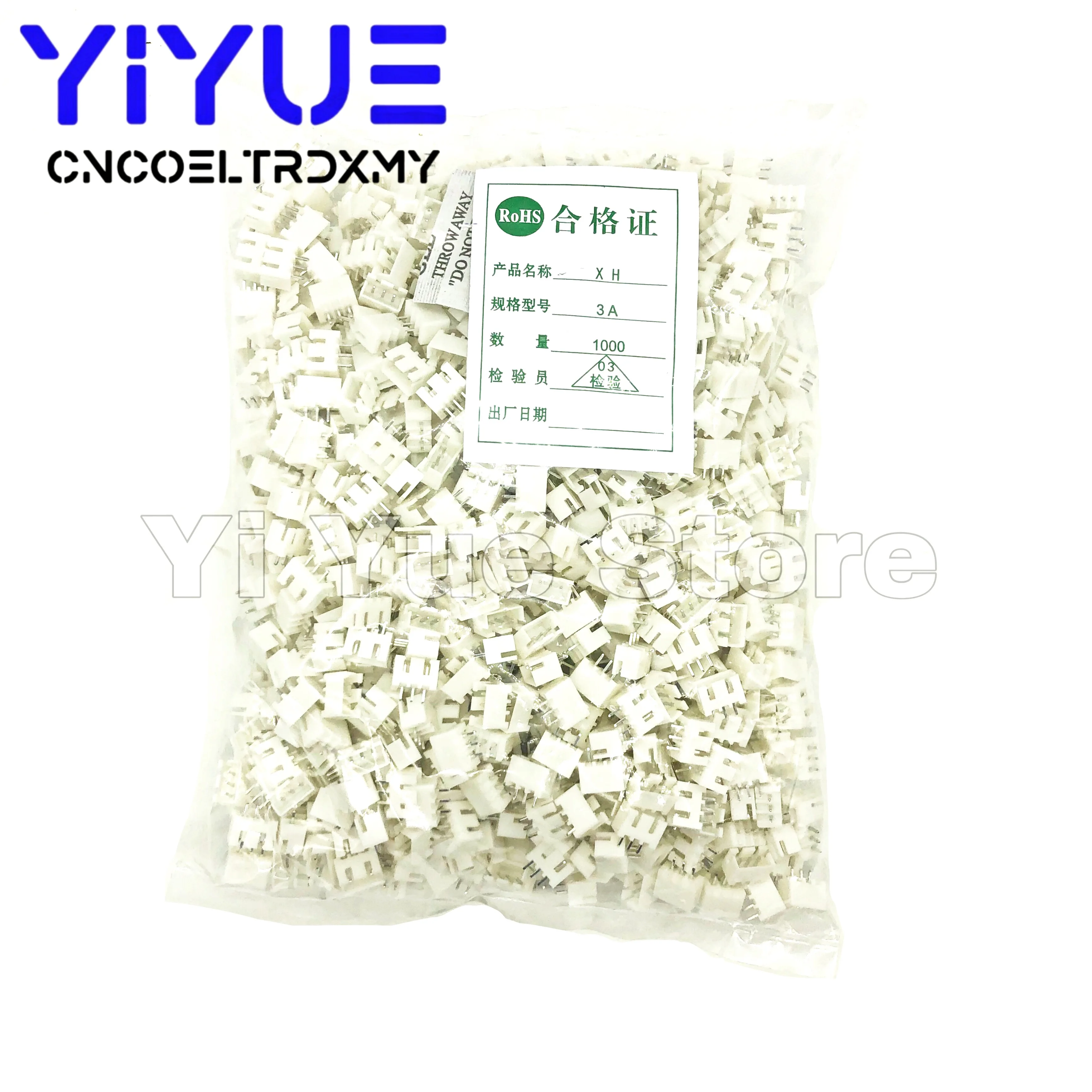 

1000pcs XH2.54 2p 3p 4p 5p 6pin 2.54mm Pitch Pin Header JST Connector Wire Connectors Adaptor XH 2.54mm Spacing Connector TJC3