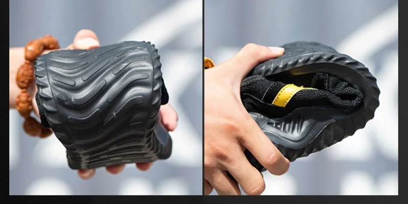 New Indestructible Men's Steel Toe Safety Boots Breathable Anti-smashing Puncture-Proof Work Shoes Welder Safety Boot Sneakers