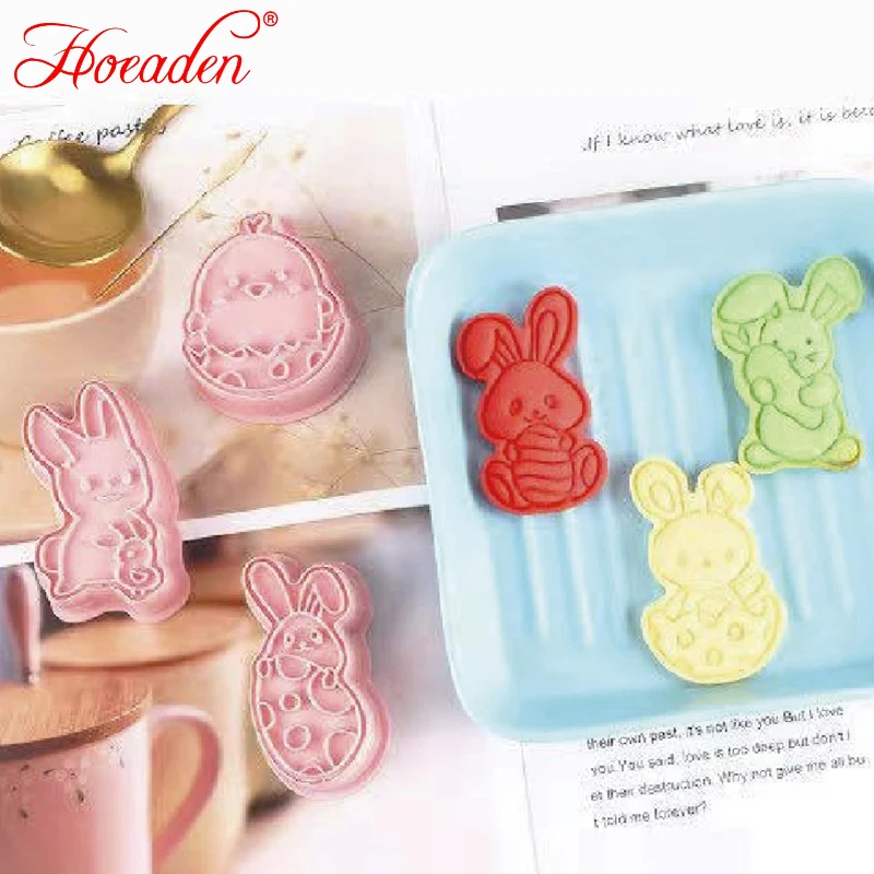 

6Pcs/Set Easter Cookie Mold Egg Rabbit Biscuit Cutter Baking Tools Cake ToolsAA