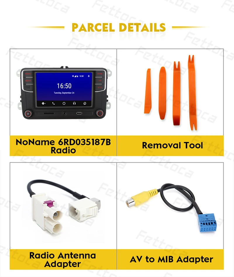 RCD330 плюс Android Авто CarPlay RCD330 6," MIB Noname Автомагнитола 187B для Golf 5 Jetta MK5 MK6 CC Tiguan Passat B6 B7 Polo