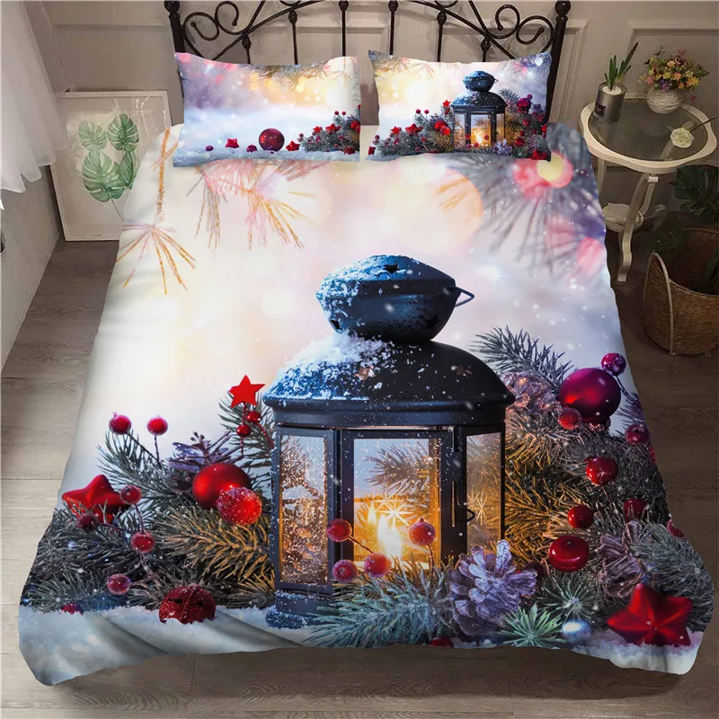 

3D Christmas Bedding Set comforters luxury Cartoon Duvet Cover Set Kids New Year's Gift Bed Linen bed covers pillowcases