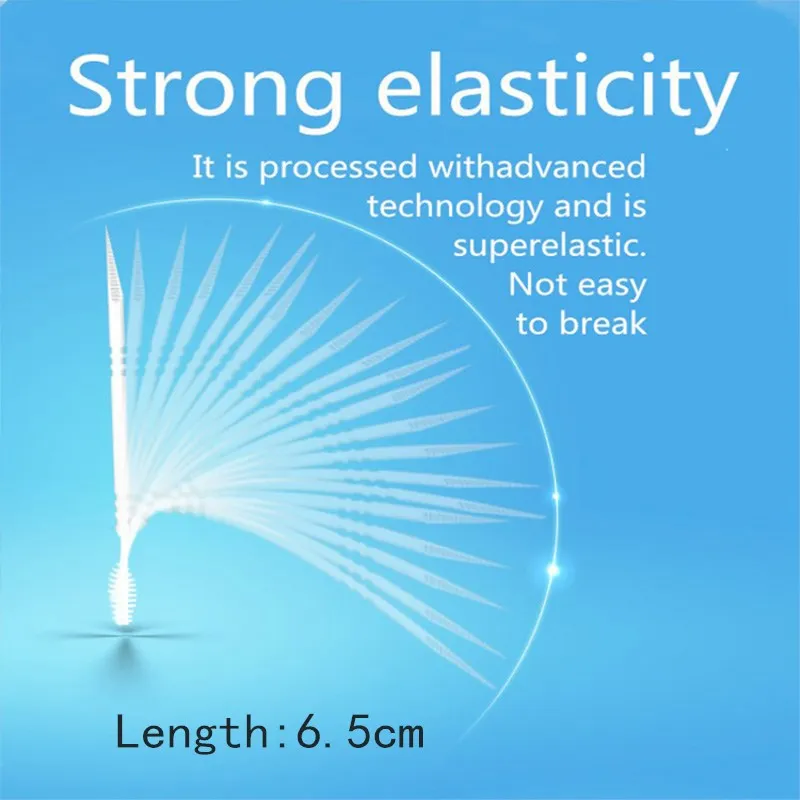 

100 Pieces Double Superfine Tooth Stick Dental Floss Rods Brush Bamboo Stick Dental Oral Care Clean Teeth Food Residue Toothpick