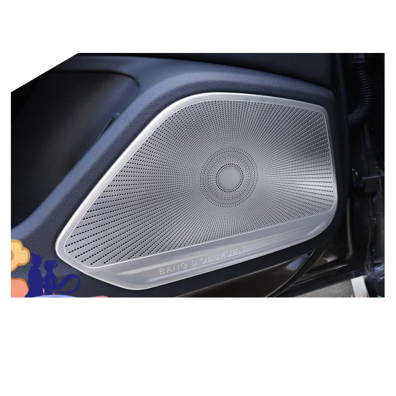 Lsrtw2017 аудио дверей автомобиля Звук Динамик Панель Планки для audi a4 b9 2017 2018 2019 2020 2021