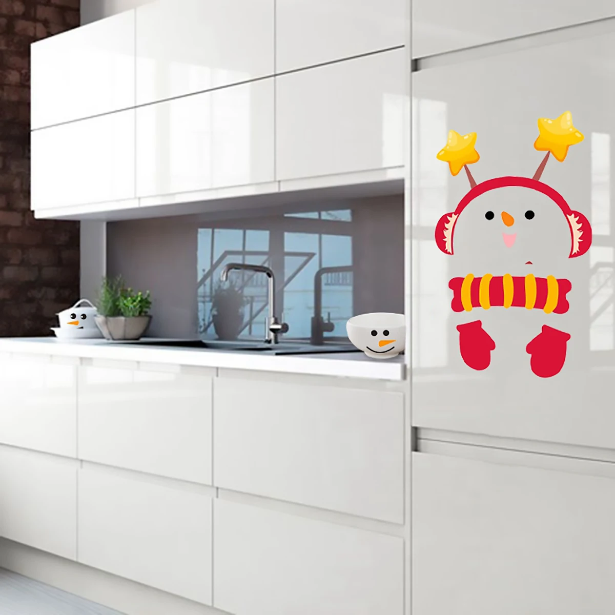 QIFU декор для холодильника Рождественские украшения для дома Navidad Санта Клаус новогодний Декор