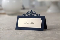 2448pcs blue place card holder table centerpieces number name card wedding banquet decoration event party cards invitations
