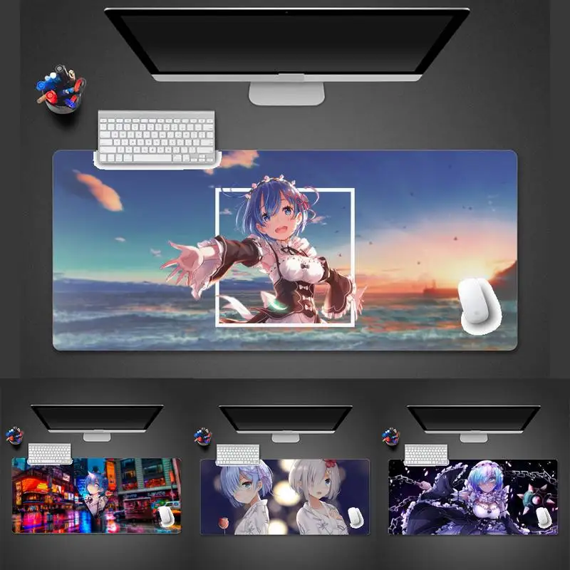 

Rem ReLife world zero Cute girl Rubber PC Computer Gaming mousepad Desk Table Protect Game Office Work Mouse Mat pad