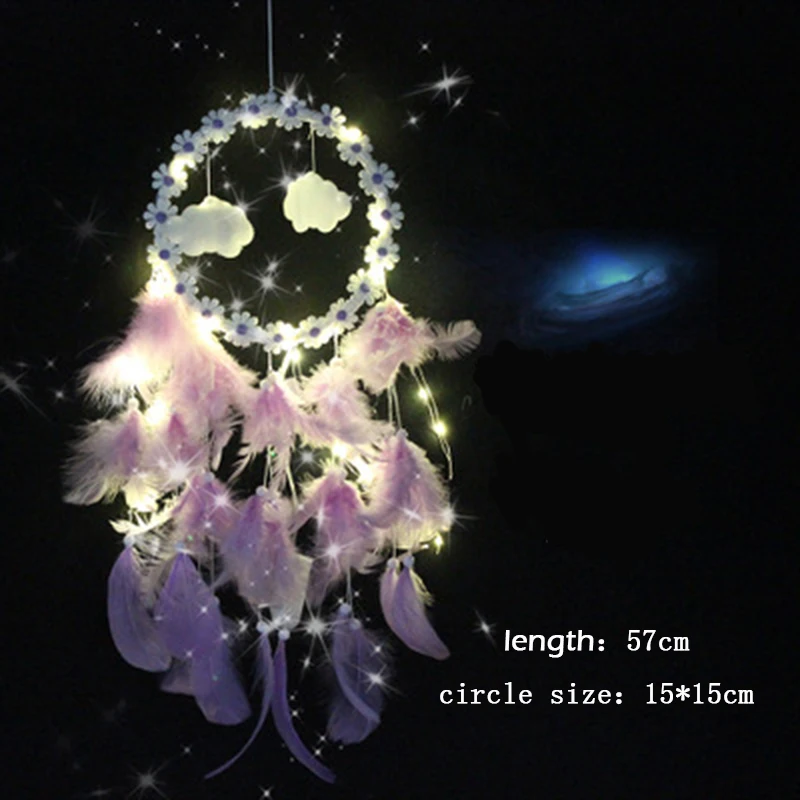 1 шт. Рождественский фонарь Ловец снов креативный светильник гирлянда фиолетовое