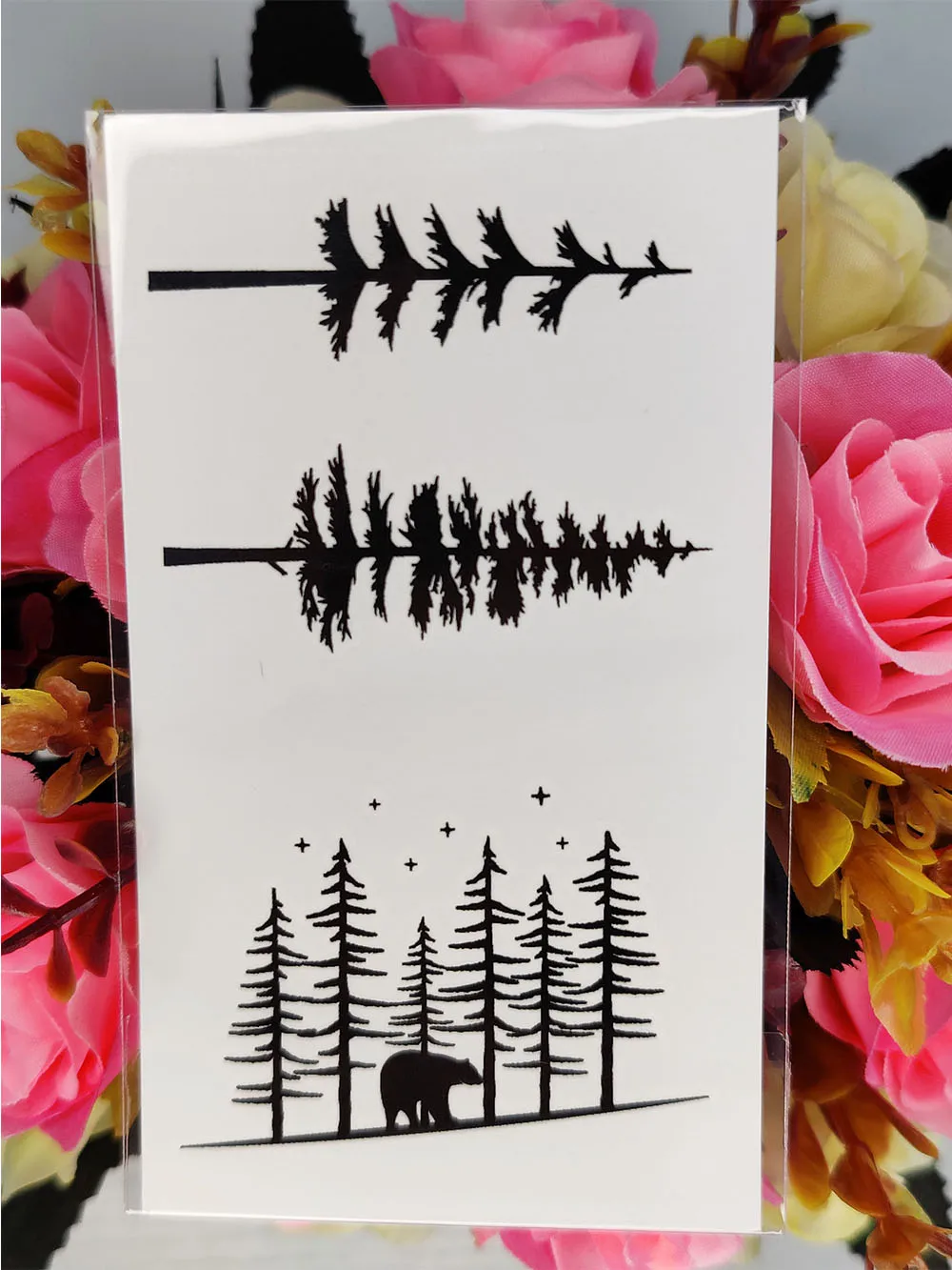 Waterproof Fake Tattoo Stickers Retro Forest Sun Deer Temporary Tattoos Transferable Tatoo Body Art Tatto for Women Girl Men | Красота и
