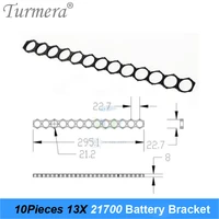 turmera 10piece 21700 lithium battery holder bracket 21700 spacer assembly group module diy battery box case pack splice bracket