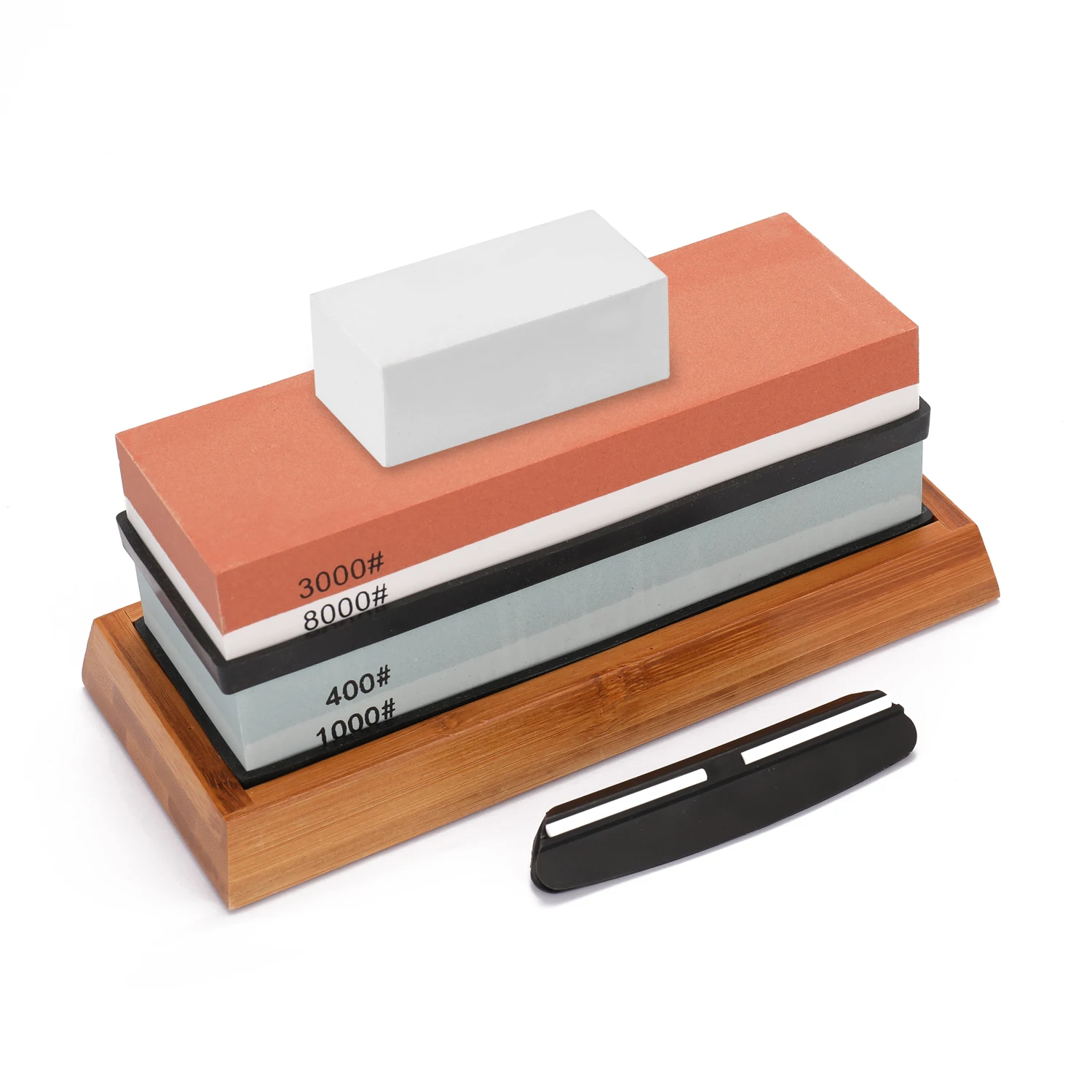 

400/1000 3000/8000 Grit Premium Whetstone Cut Sharpening Stone Set SharpenerNon Slip Base Cutter Sharpener