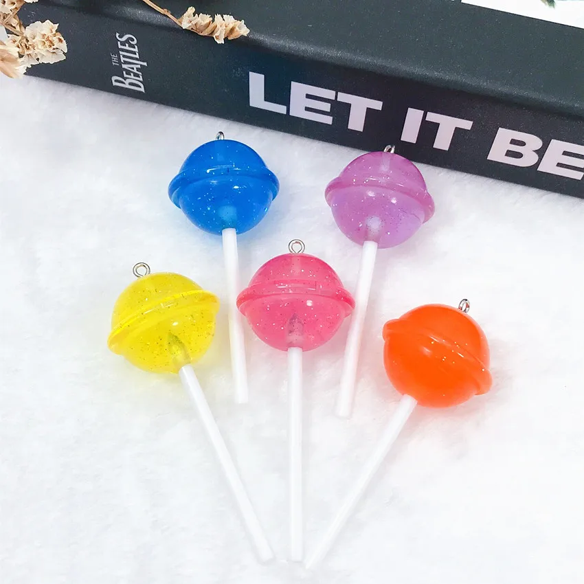 10 шт. 69 5 мм * 26 милые разноцветные полимерные стереоскопические леденцы для