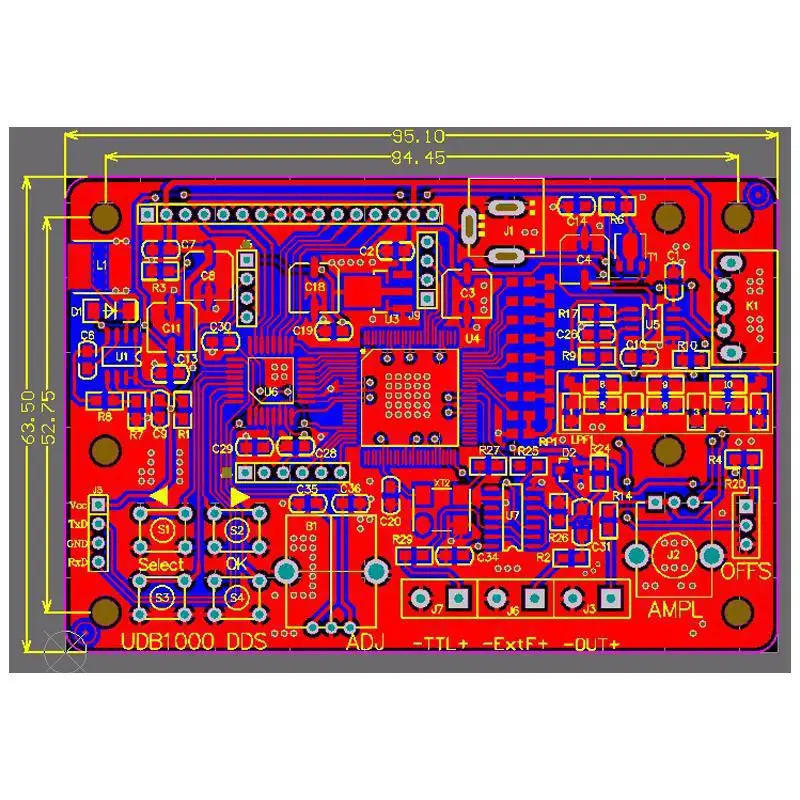 UDB1000S 2MHz DDS генератор сигналов счетчик частоты|Генераторы сигнала| |