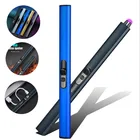 Портативная дуговая Зажигалка для барбекю, USB ветрозащитная плазменная Зажигалка без огня, Длинные кухонные зажигалки для свечей, газовая плита