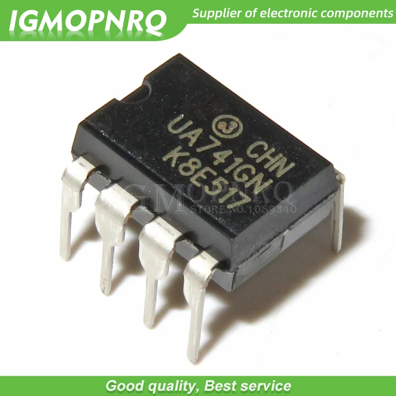 10 шт. UA741CN UA741 LM741 op amp компенсационный Тип DIP-8 новый оригинальный | Электронные