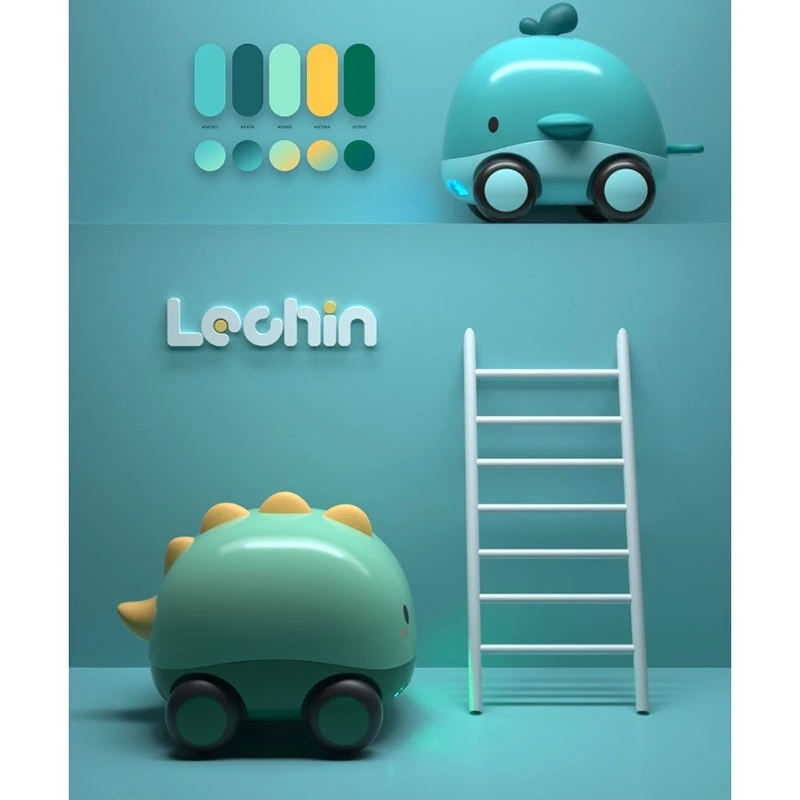 

Children's Cartoon Cute Pet Animal Slide Toys Car Return Force Mini Inertial Vehicle Boy Girl with Sound Light