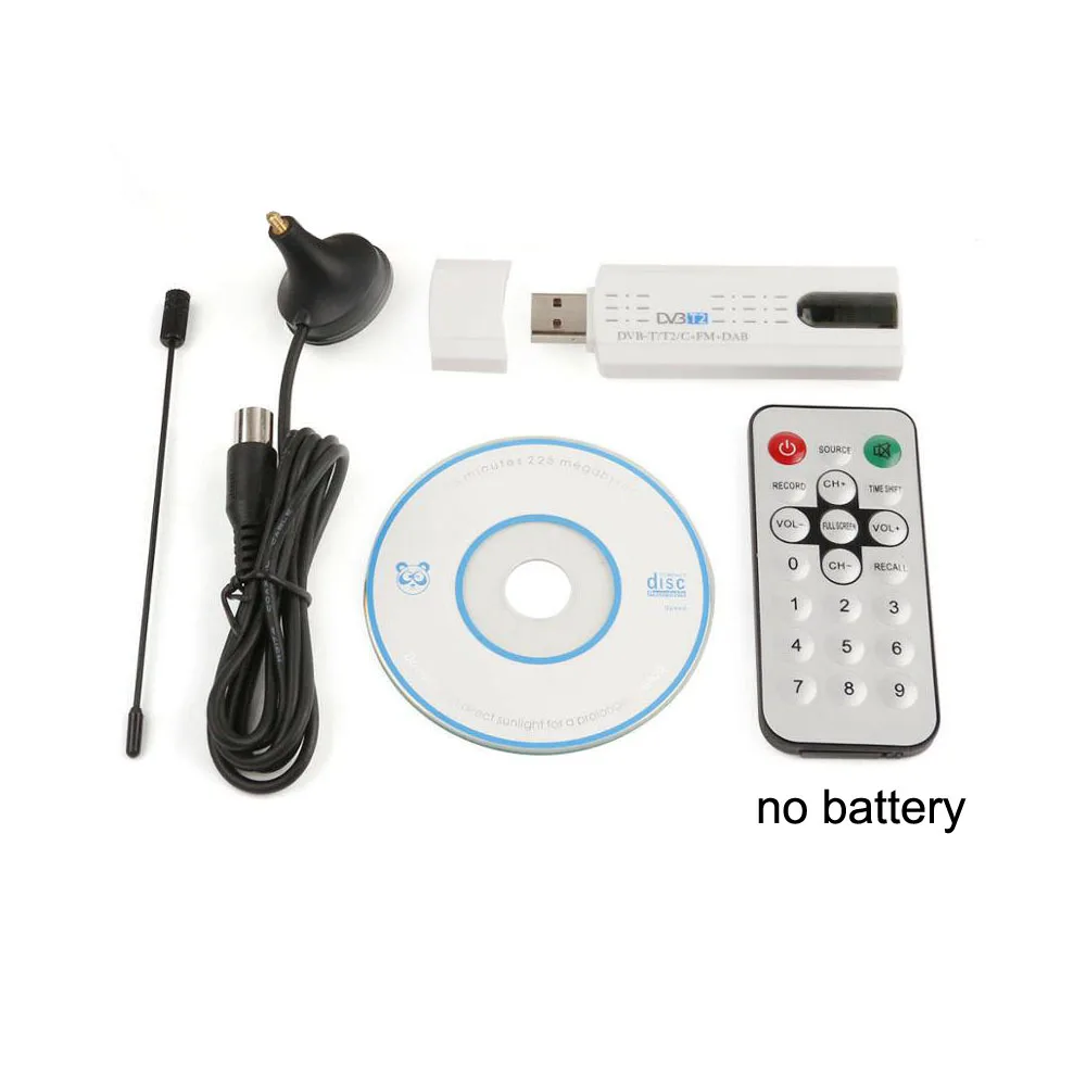 USB цифровой DVB-T2 DVB-C DVB-T HD ТВ с FM и цифровым Радиовещанием SDR приемник адаптер Dongle белый# S0178