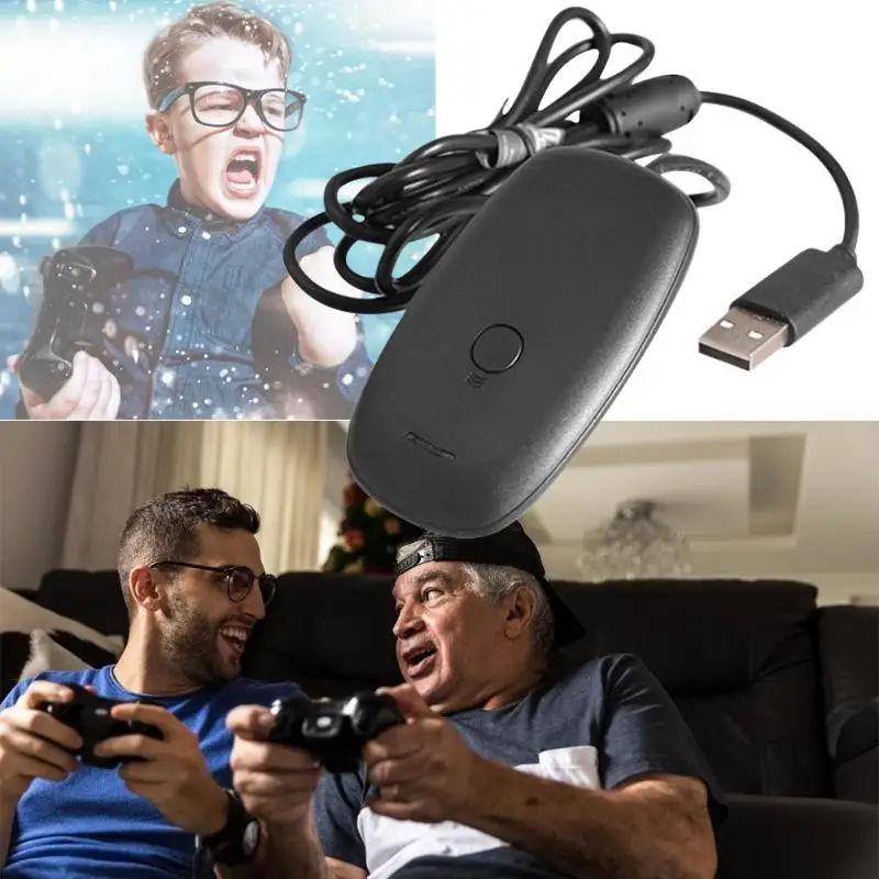 Беспроводной геймпад, адаптер для ПК, usb-приемник для microsoft Xbox 360, игровая консоль, контроллер, USB ПК, приемник, игровые аксессуары