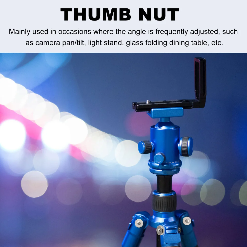 

1 Set 30Pcs Thumb Nuts Connector Adjusting Nuts Practical Knurled Nuts (Silver)