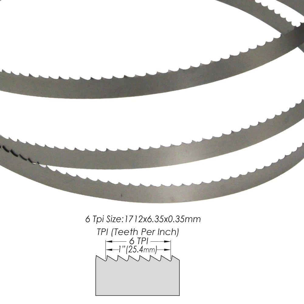 Полотно ленточной пилы 1712 мм 2 шт. x аксессуары для электроинструментов TPI 6 Metabo